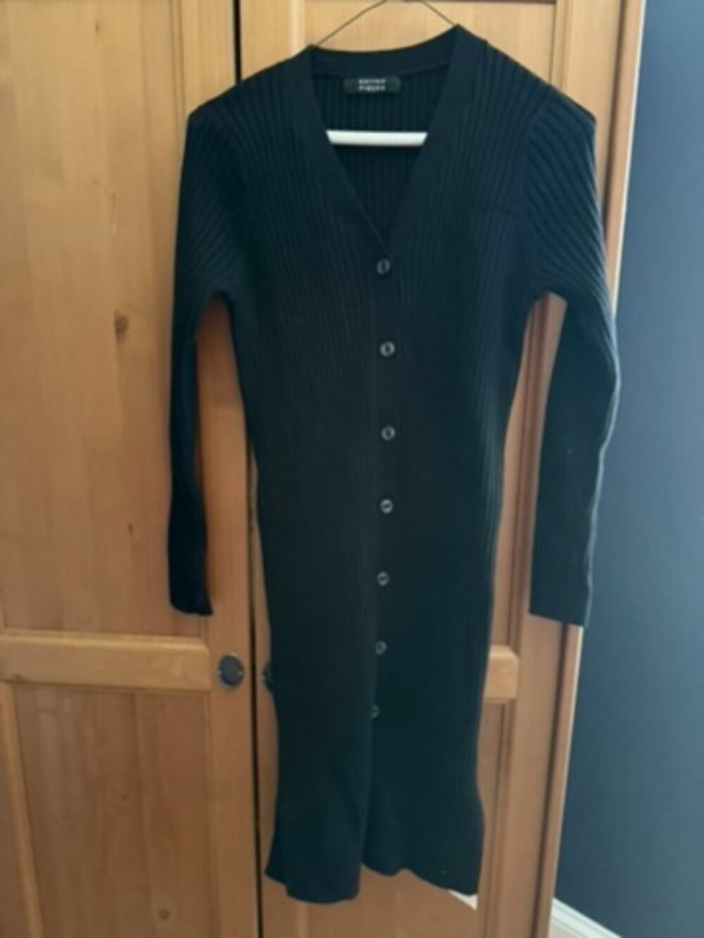 Black Knit Form-fitting dress